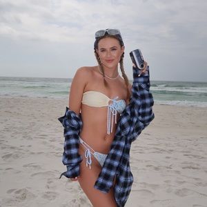 Blackbough Cream and Blue Bikini